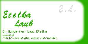 etelka laub business card